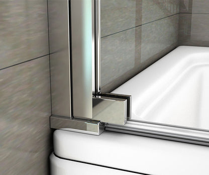 80x140cm 8mm Sicherheitsglas Badewanne Drehen Duschwand Badewannenaufsatz 180 Grad