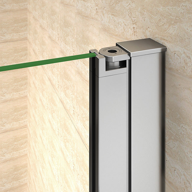 90x90 80x80 Viertelkreis rund Duschkabine Glas Höhe: 195cm