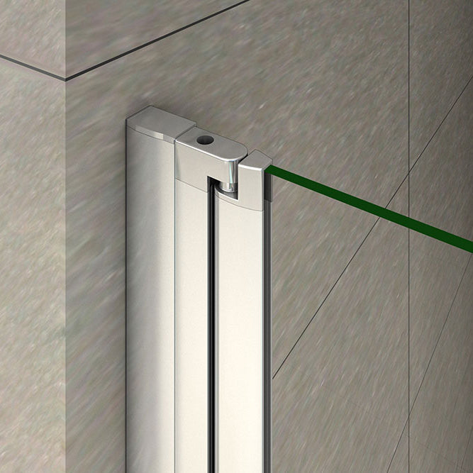 90 x 185 cm Duschtür Nische Schwingtür Glastür Duschabtrennung Duschwand Dusche