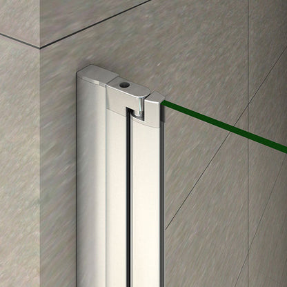 90 x 185 cm Duschtür Nische Schwingtür Glastür Duschabtrennung Duschwand Dusche