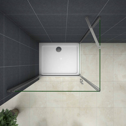 Duschkabine Drehtür Glas Höhe: 185cm