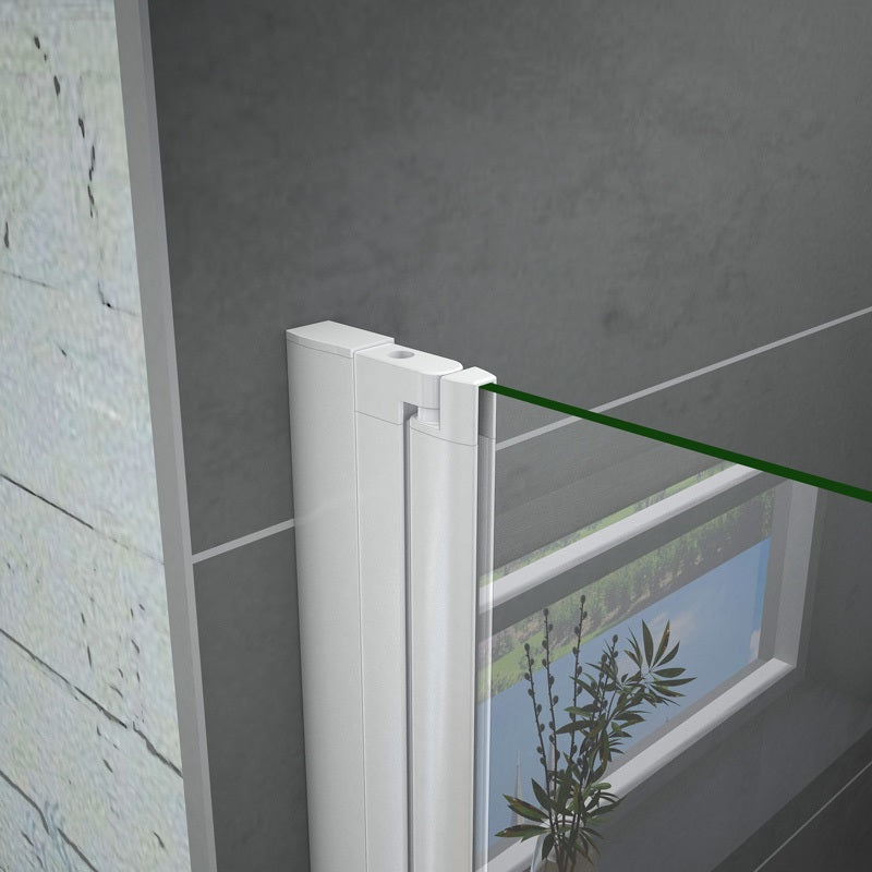 Drehtür Dusche Nische 90 x 185 cm Duschtür ESG Glas