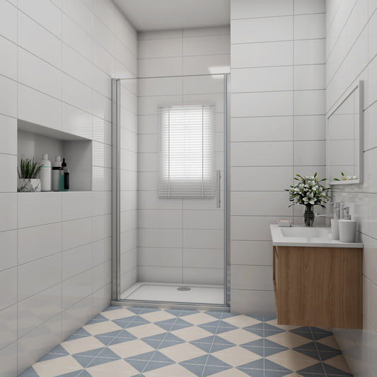 Drehtür dusche 90 x 180 cm Duschtür Nische NANO Glas