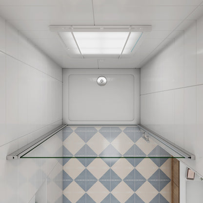 Drehtür dusche 100 x 180 cm Duschtür Nische NANO Glas