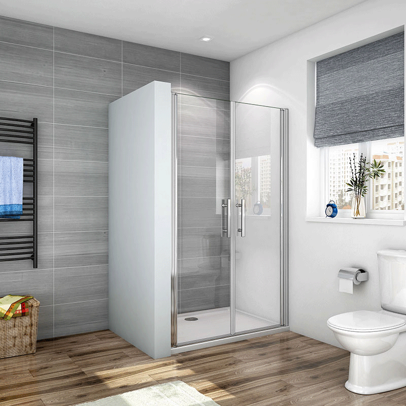 Duschkabine Falttür Drehfalttür Glas