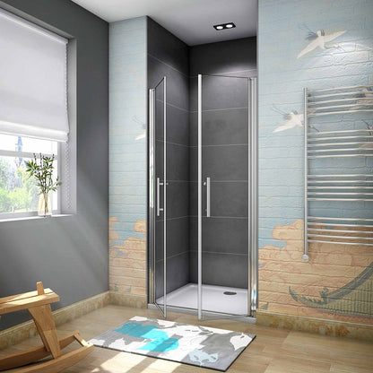 Duschkabine Drehtür Glas Höhe: 195cm