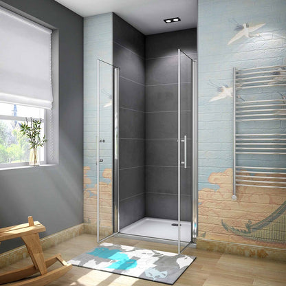 Duschkabine Falttür Drehfalttür Glas