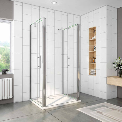 Duschkabine Falttür Drehfalttür Glas