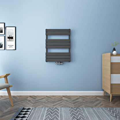 Paneelheizkörper Badheizkörper Handtuchtrockner Mittelanschluss Weiß/Anthrazit