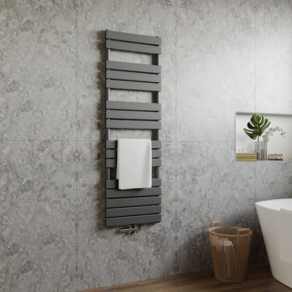 Paneelheizkörper Badheizkörper Handtuchtrockner Mittelanschluss Weiß/Anthrazit