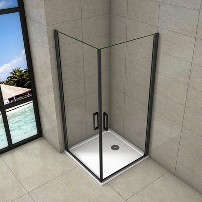 Duschkabine Falttür Drehfalttür Glas