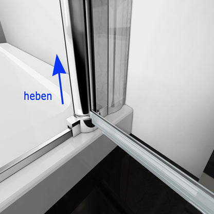 Duschtür dusche duschwand 6mm ESG glas 70X195cm 80x195cm