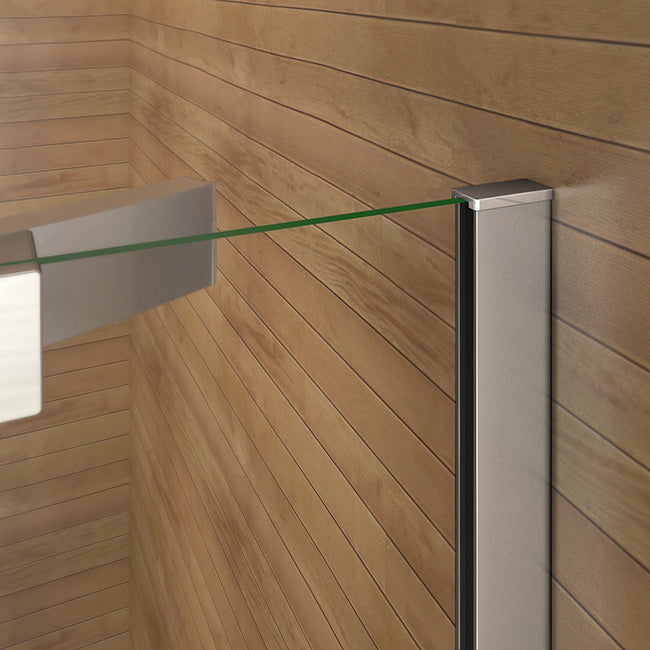 Duschkabine Viertelkreis rund Glas Höhe: 195cm