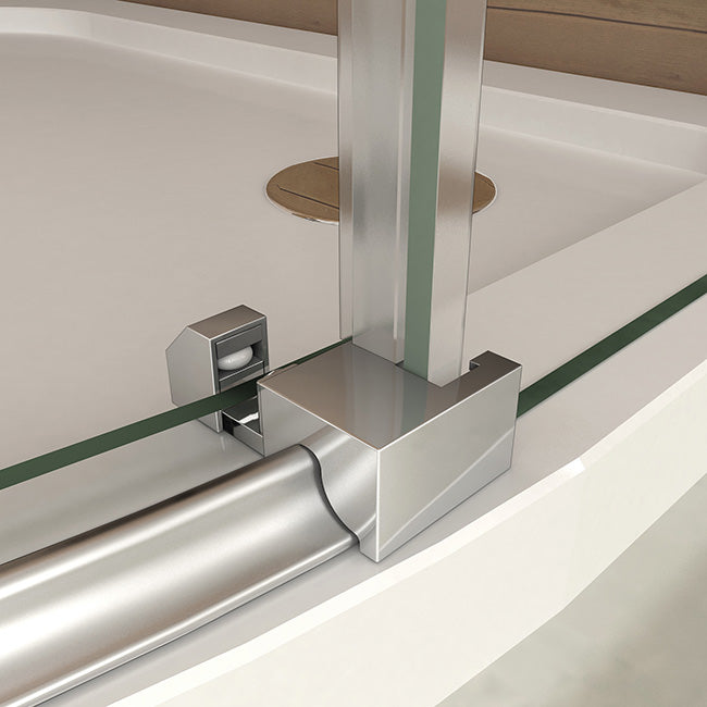 Duschkabine Viertelkreis rund Glas Höhe: 195cm