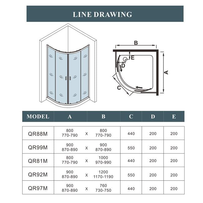 Duschkabine Falttür Drehfalttür Glas