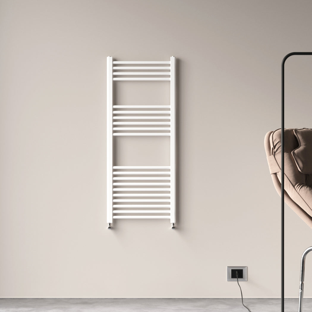 Badheizkörper Seitenanschluss Heizkörper Handtuchtrockner Weiß/Anthrazit Gerade