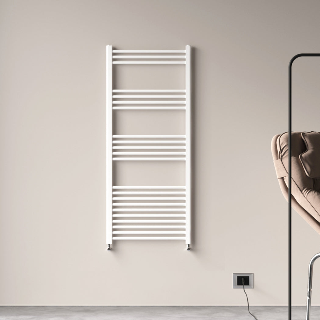 Badheizkörper Seitenanschluss Heizkörper Handtuchtrockner Weiß/Anthrazit Gerade