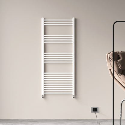 Badheizkörper Seitenanschluss Heizkörper Handtuchtrockner Weiß/Anthrazit Gerade