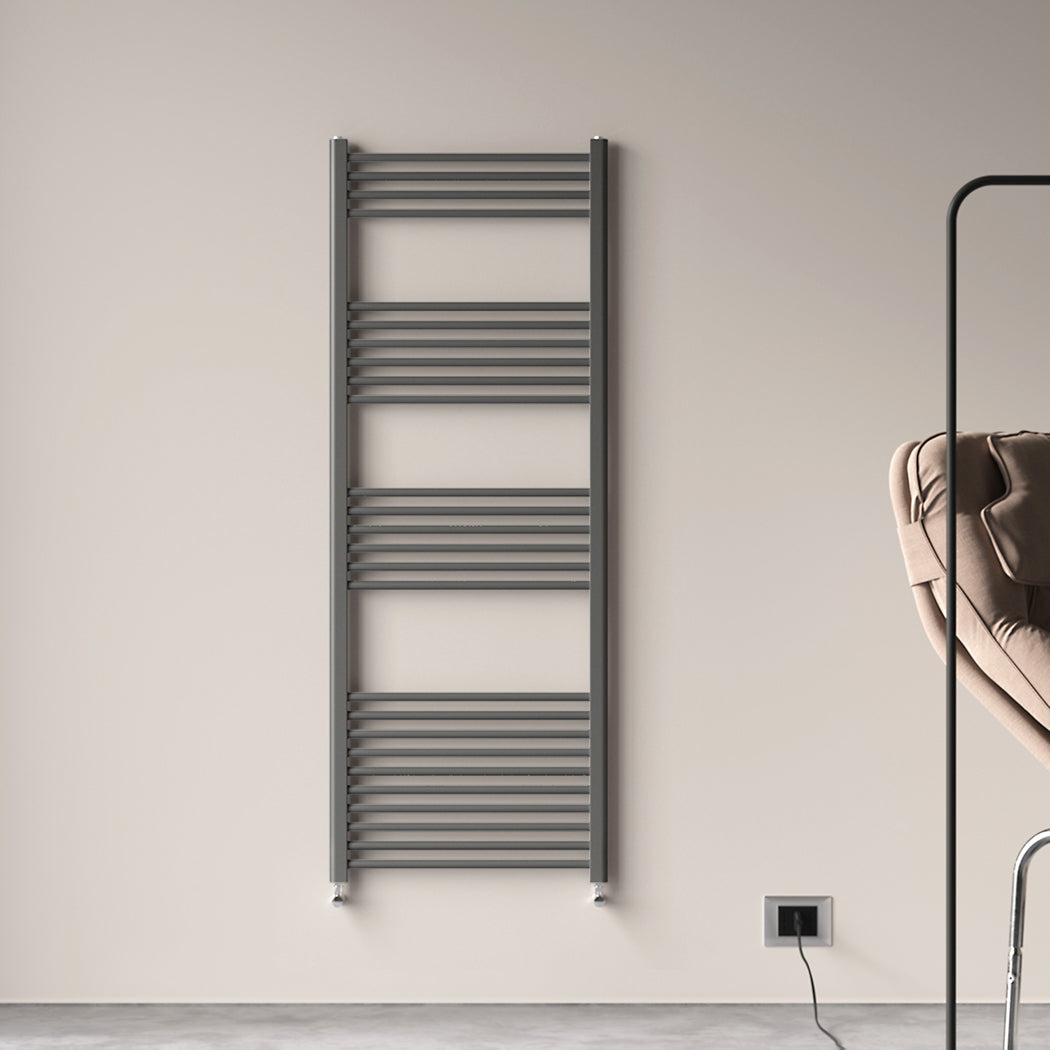 Badheizkörper Seitenanschluss Heizkörper Handtuchtrockner Weiß/Anthrazit Gerade