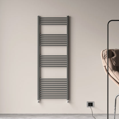 Badheizkörper Seitenanschluss Heizkörper Handtuchtrockner Weiß/Anthrazit Gerade