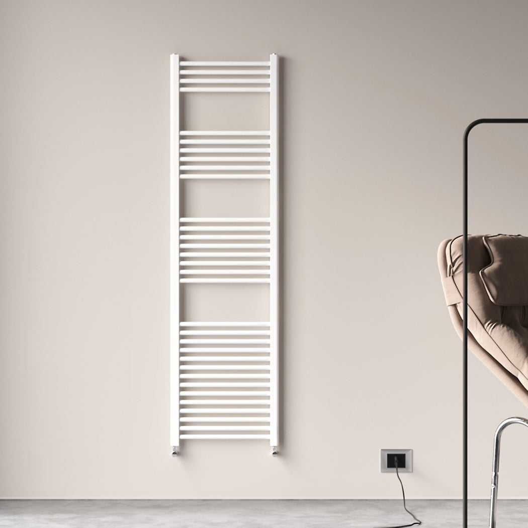 Badheizkörper Seitenanschluss Heizkörper Handtuchtrockner Weiß/Anthrazit Gerade