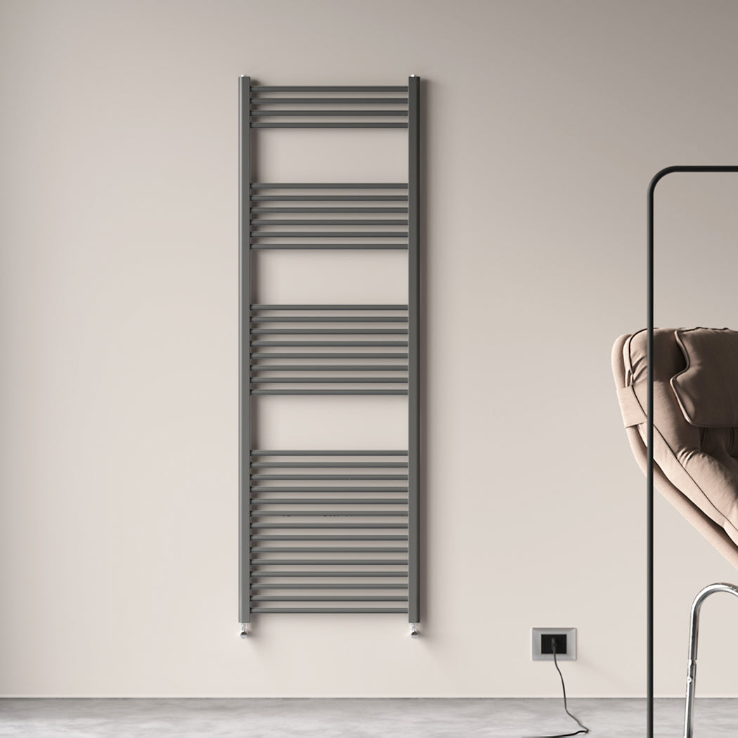 Badheizkörper Seitenanschluss Heizkörper Handtuchtrockner Weiß/Anthrazit Gerade