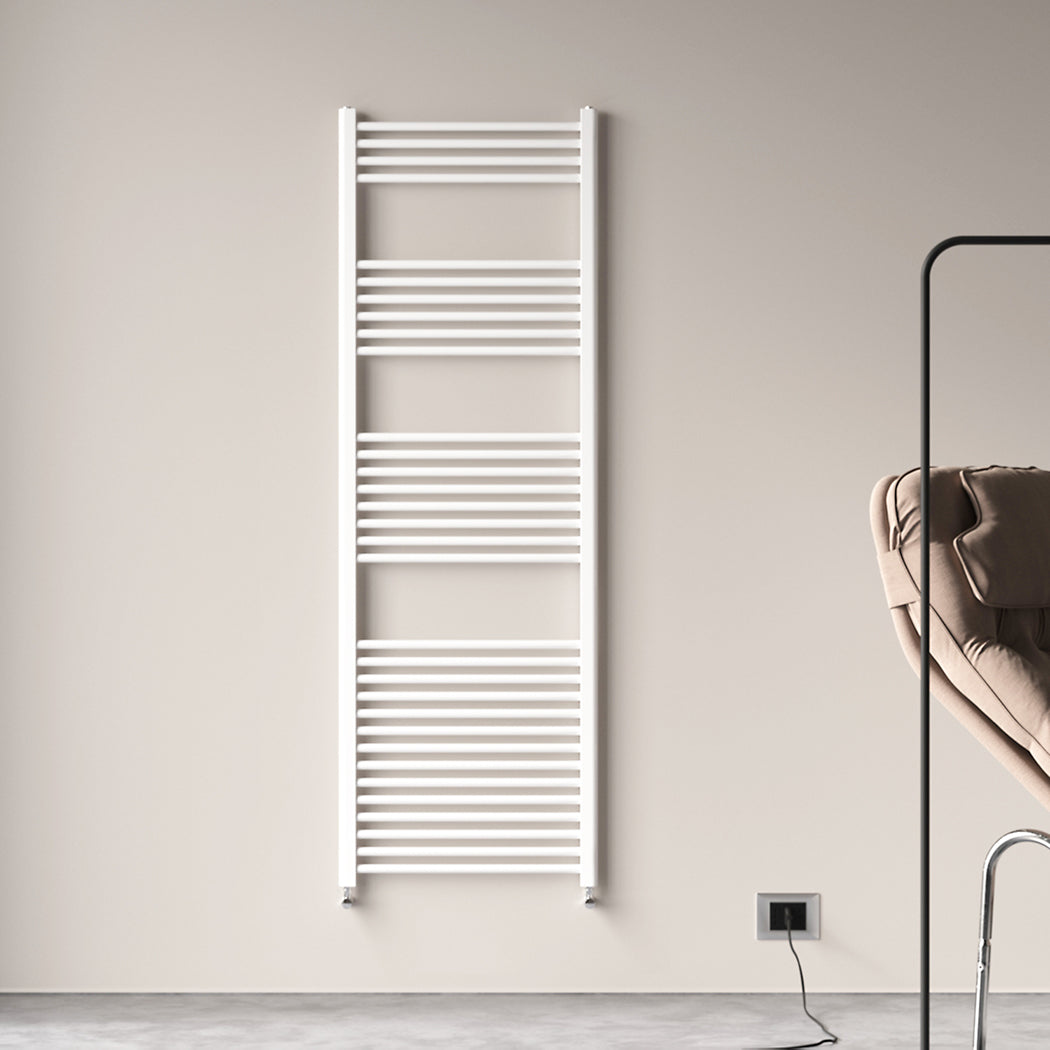 Badheizkörper Seitenanschluss Heizkörper Handtuchtrockner Weiß/Anthrazit Gerade