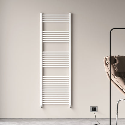Badheizkörper Seitenanschluss Heizkörper Handtuchtrockner Weiß/Anthrazit Gerade