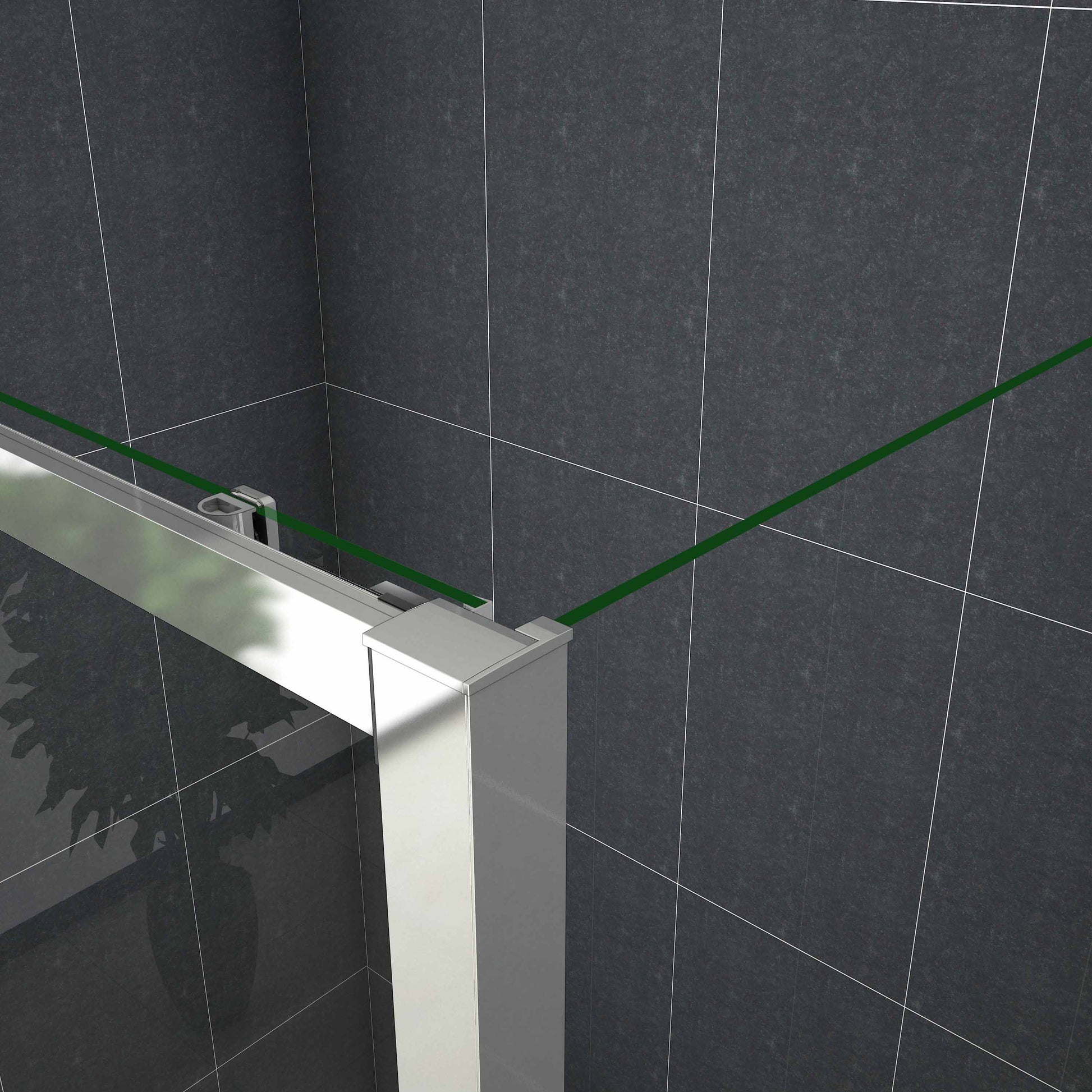 Duschkabine Schiebetür Glas