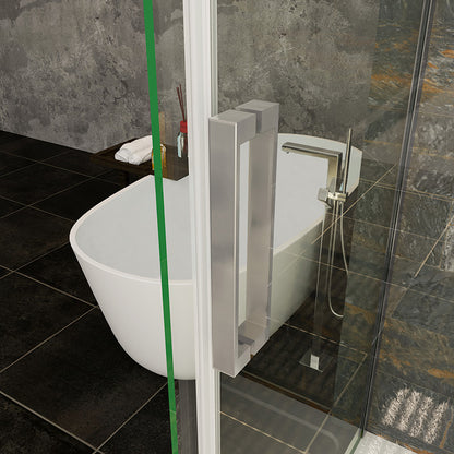 Duschkabine Falttür Drehfalttür Glas