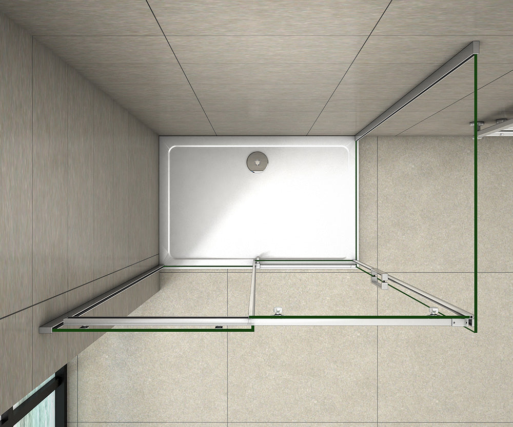 Duschkabine Falttür Drehfalttür Glas