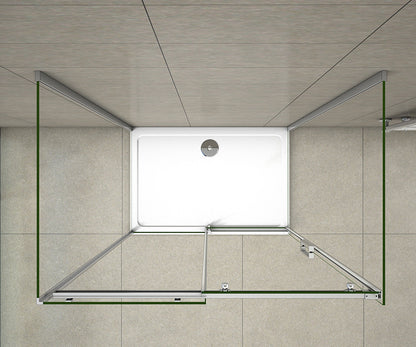 Duschkabine Falttür Drehfalttür Glas