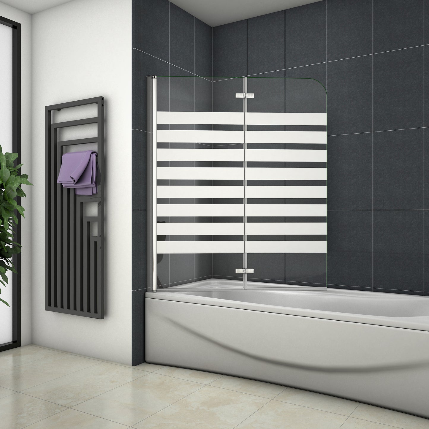 Duschabtrennung Badewannenaufsatz Glas