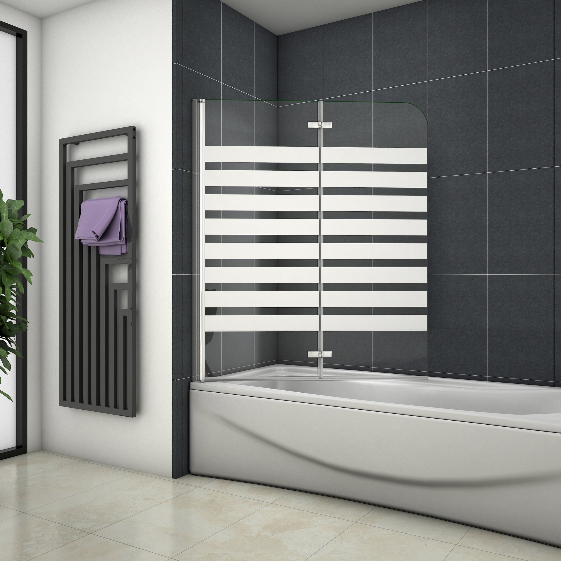 Duschabtrennung Badewannenaufsatz Glas