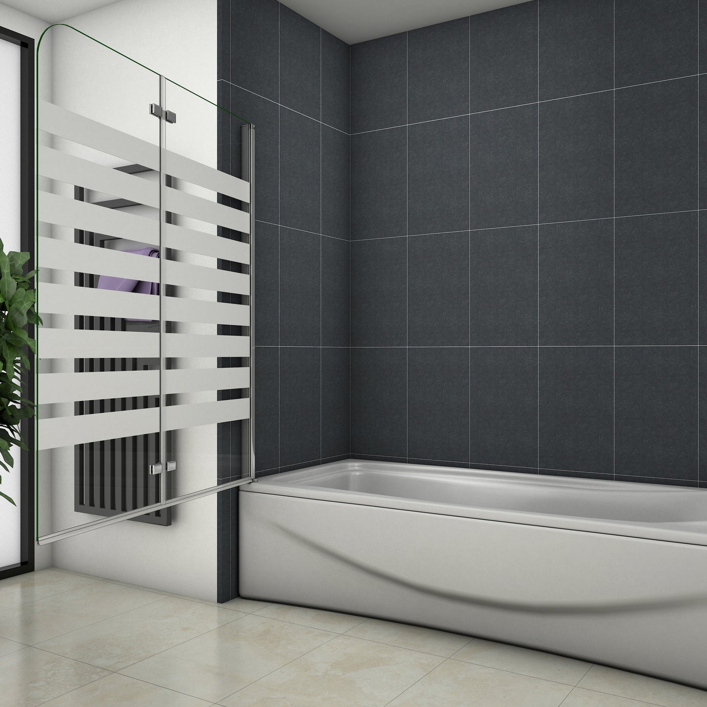 Duschkabine Falttür Drehfalttür Glas