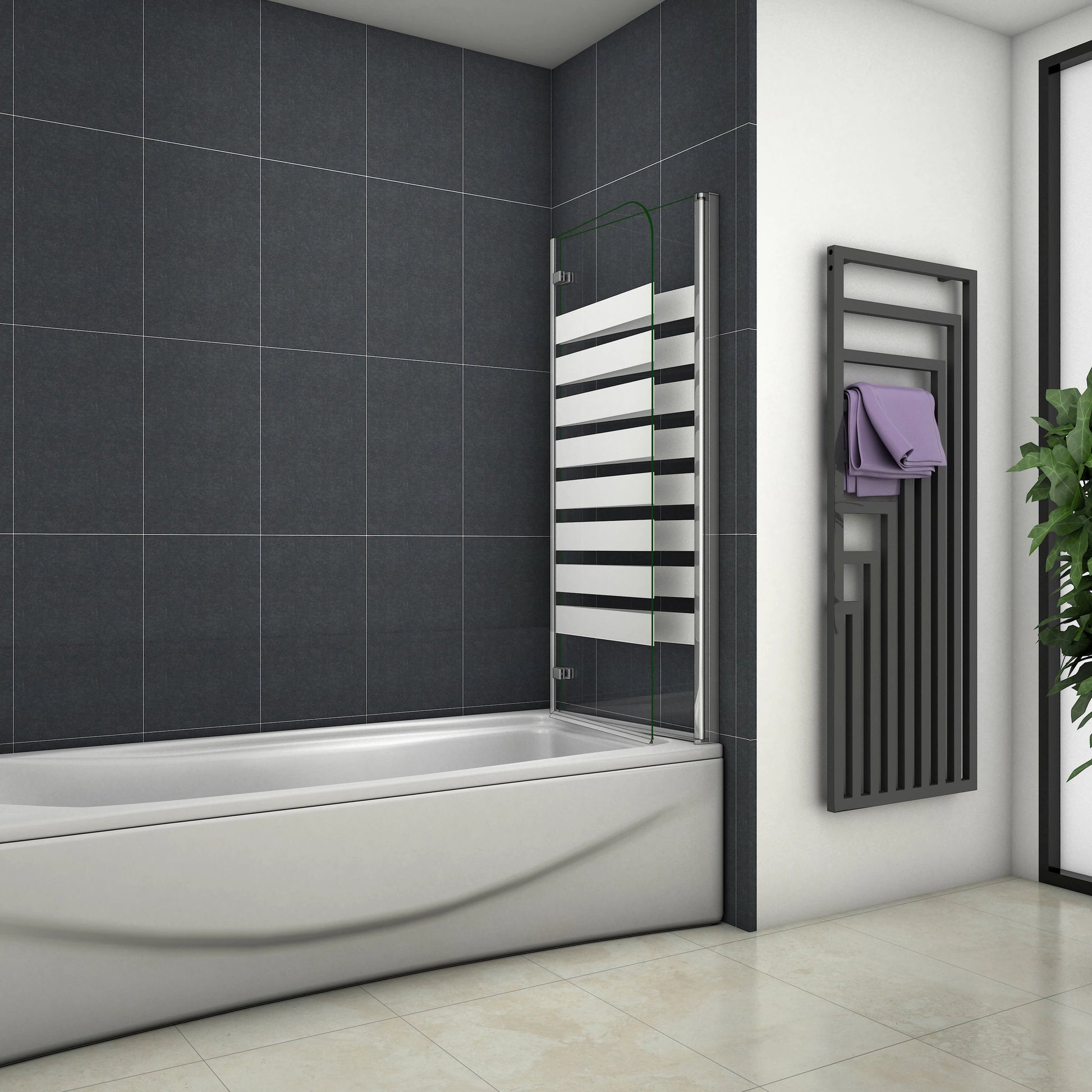 Duschkabine Falttür Drehfalttür Glas