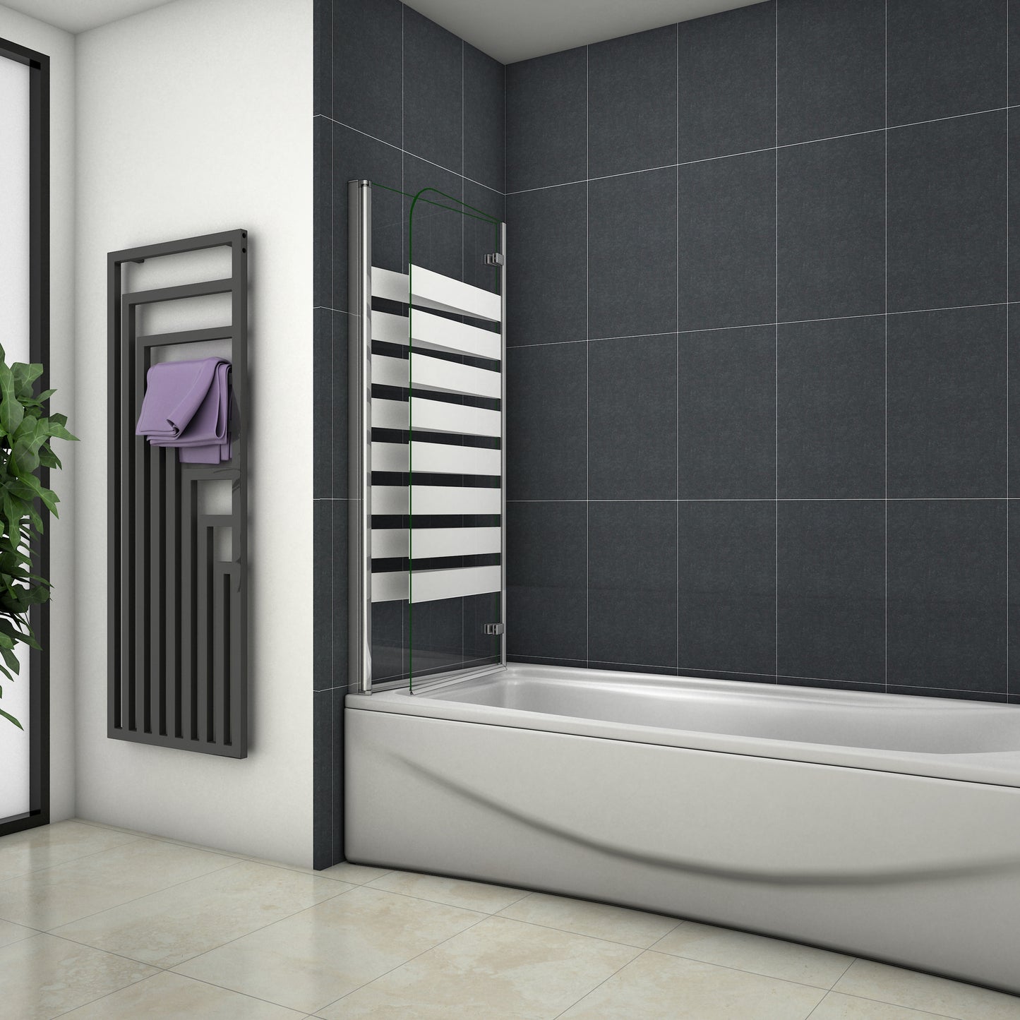 Duschabtrennung Badewannenaufsatz Glas