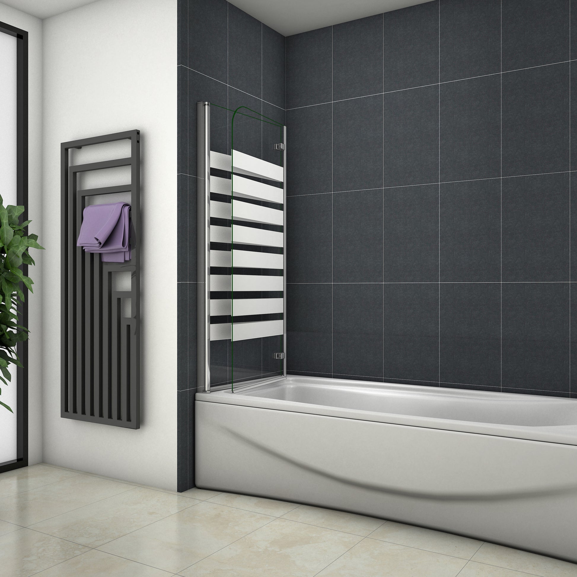 Duschabtrennung Badewannenaufsatz Glas