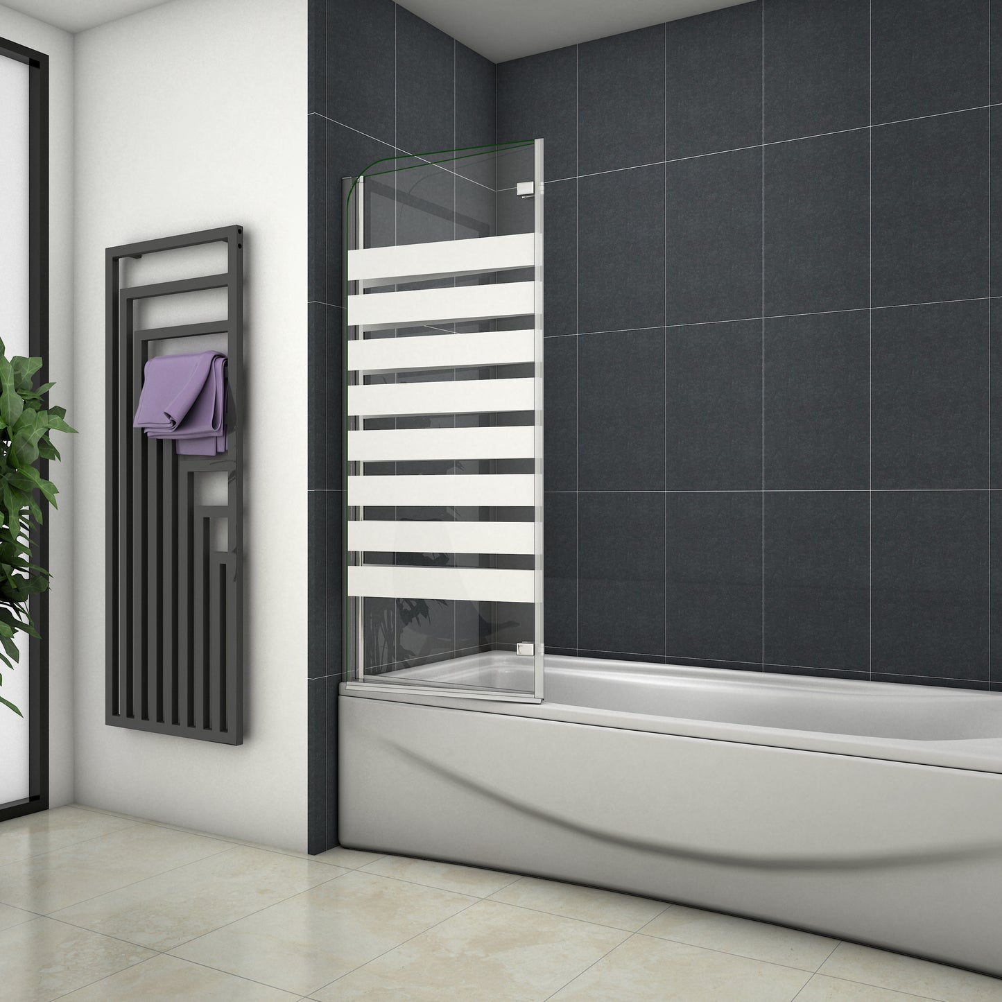 Duschkabine Falttür Drehfalttür Glas