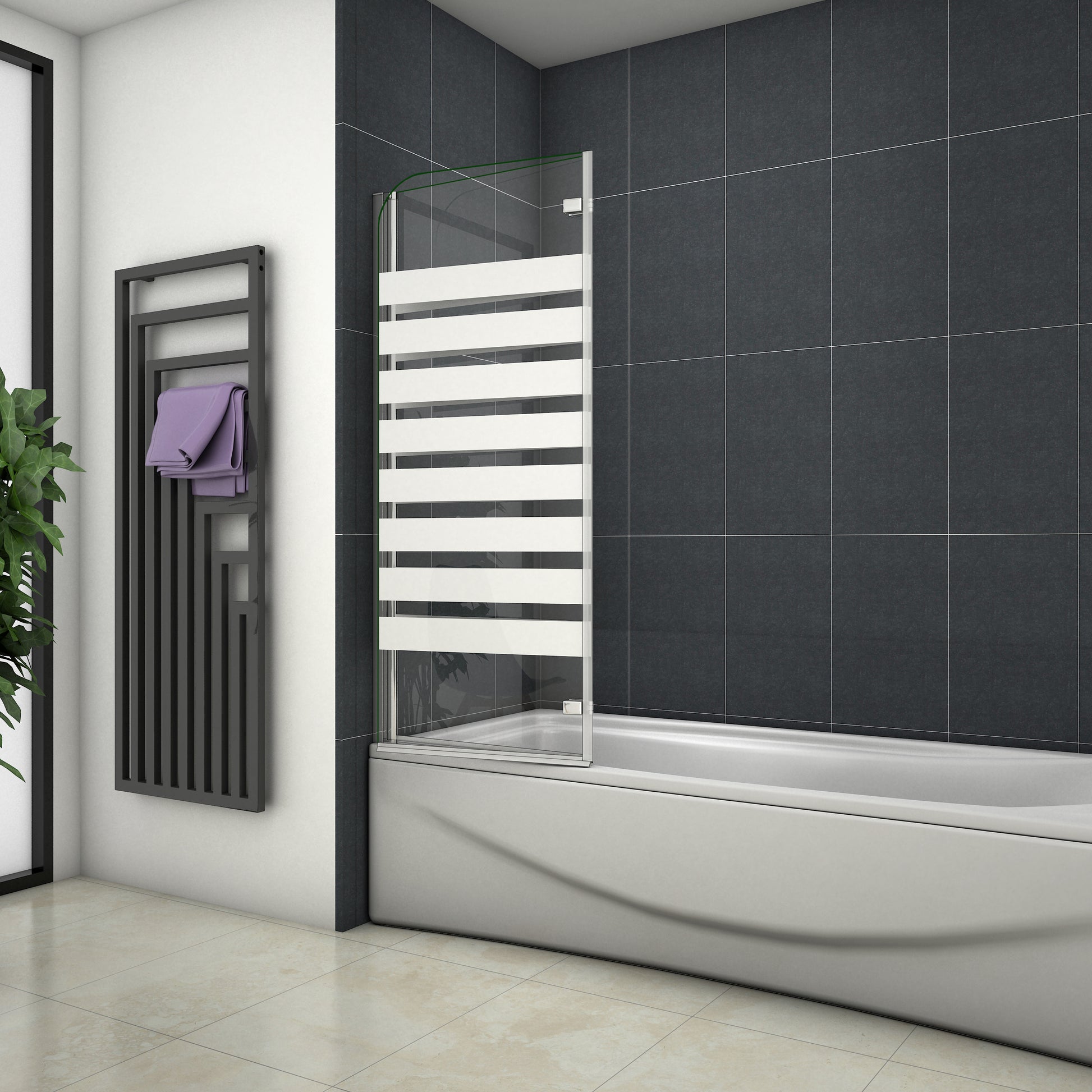 Duschkabine Falttür Drehfalttür Glas