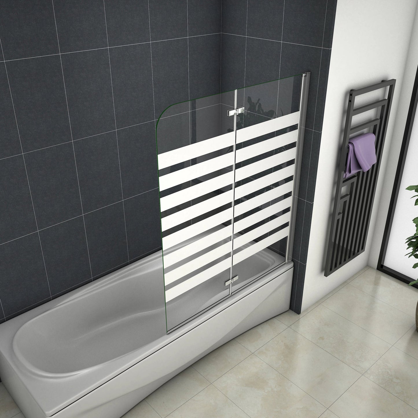 Duschkabine Falttür Drehfalttür Glas