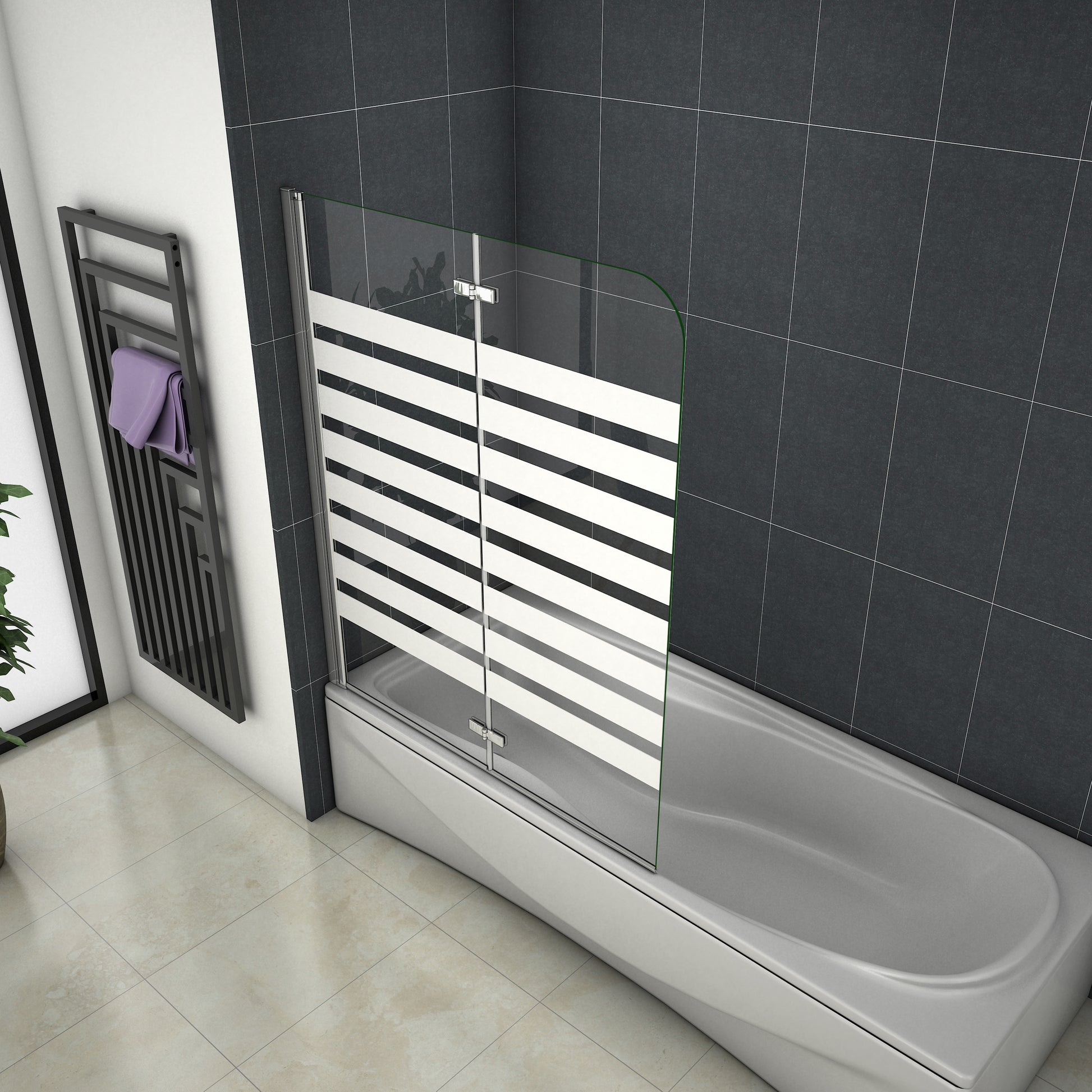 Duschabtrennung Badewannenaufsatz Glas