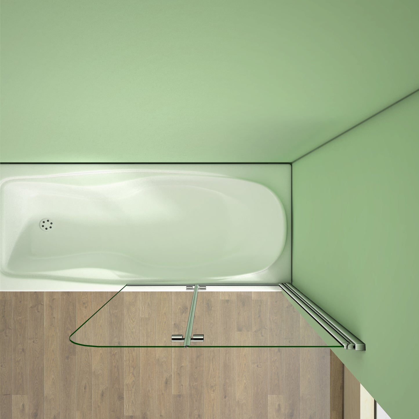 Duschkabine Badewannenaufsatz Glas