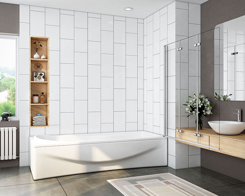 Duschkabine Falttür Drehfalttür Glas