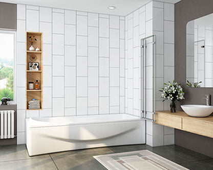 Duschkabine Falttür Drehfalttür Glas