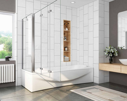 Duschkabine Falttür Drehfalttür Glas