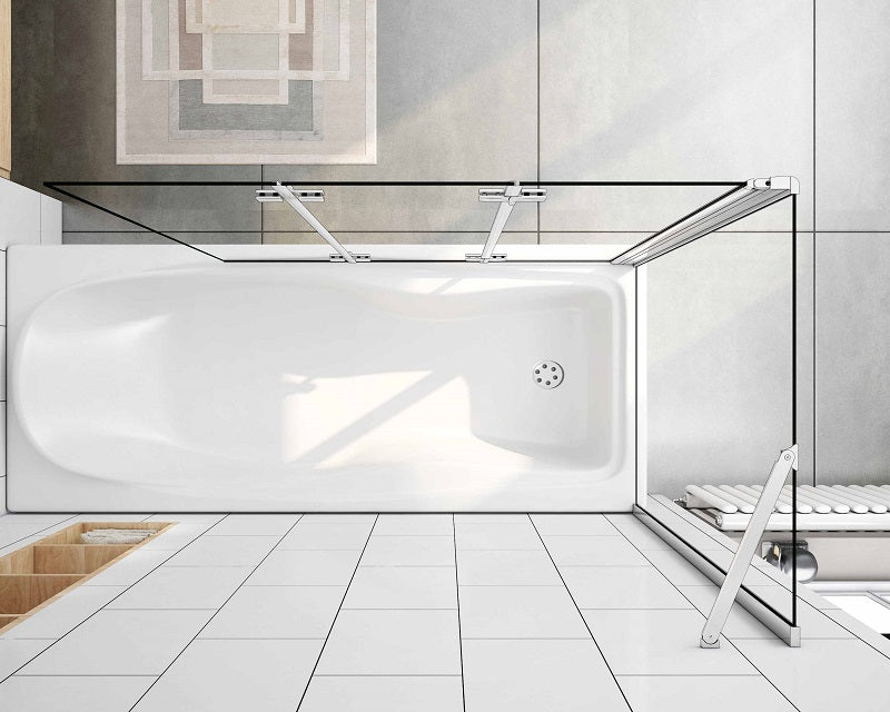 Duschkabine Falttür Drehfalttür Glas