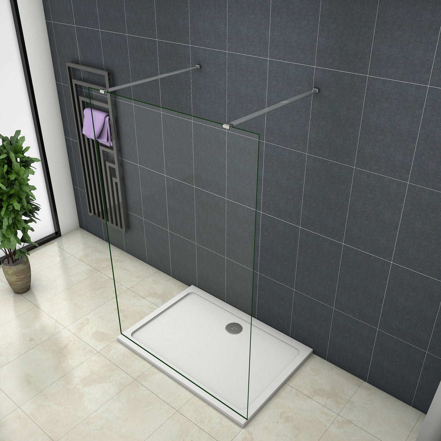 Duschkabine Falttür Drehfalttür Glas