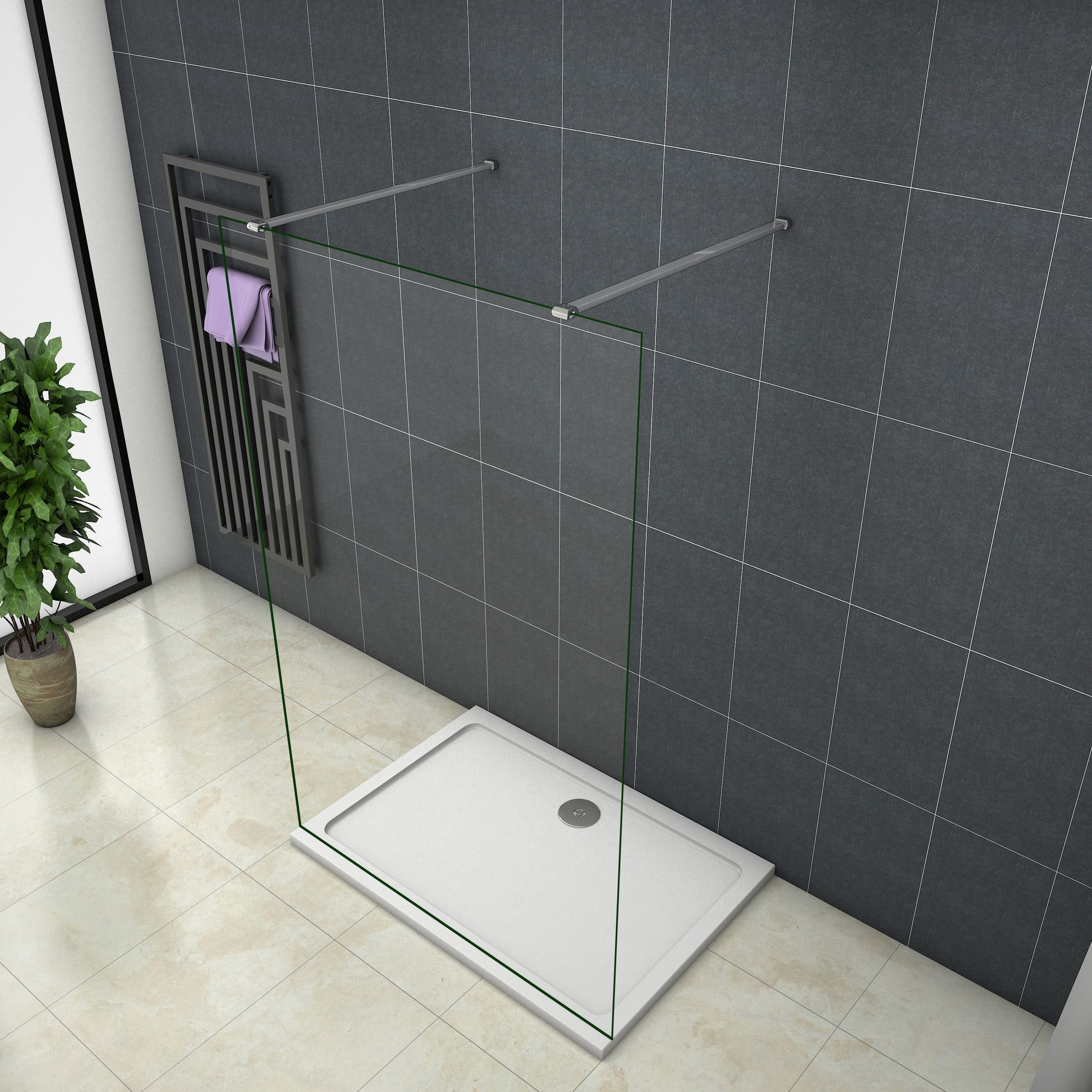 Duschkabine Falttür Drehfalttür Glas