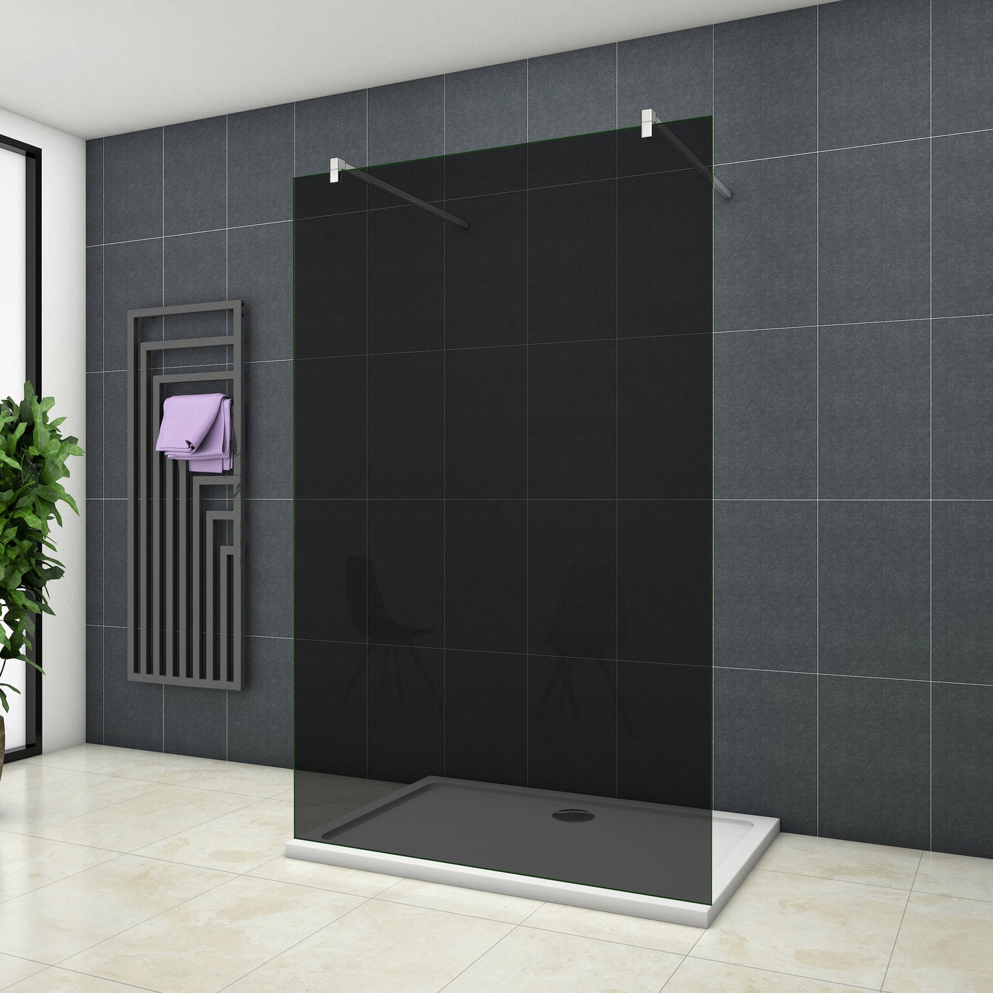 Duschkabine Falttür Drehfalttür Glas